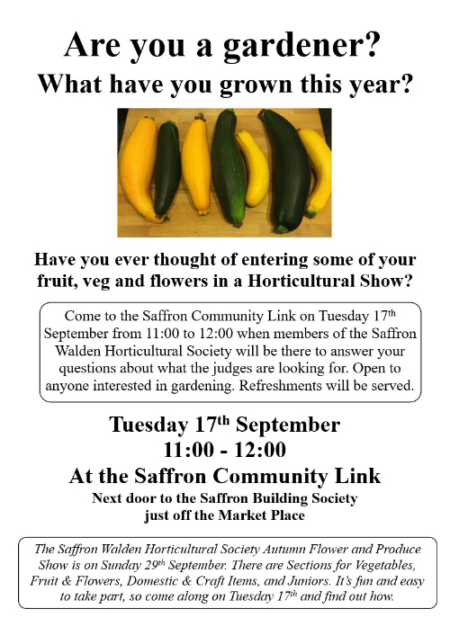 How to enter a horticultural show poster